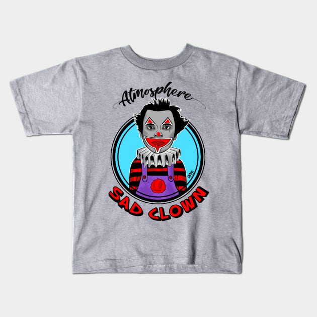 Sad Clown Kids T-Shirt by TheDopestRobot